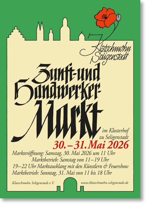 Zunft- und Handwerkermarkt im Kloster Seligenstadt 2026