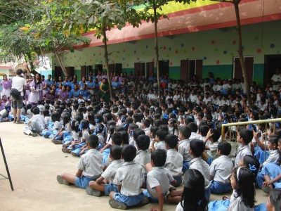 Zaubershow Schule Indien